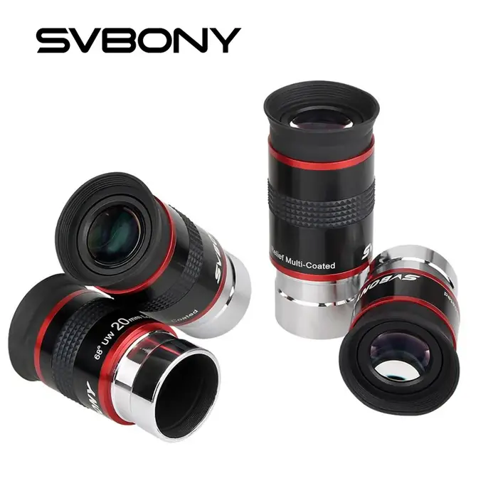 Oculaire télescope astronomique SVBONY 68° ultra grand angle 6mm 9mm 15mm 20mm FMC 1.25" pour observation ciel
