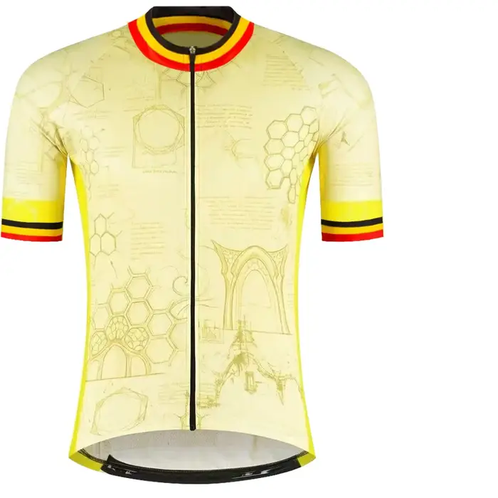 Ensemble Maillot et Cuissard Cyclisme France Tour 2026 TDF Wout Van Aert Belgique Vêtements Homme Vé