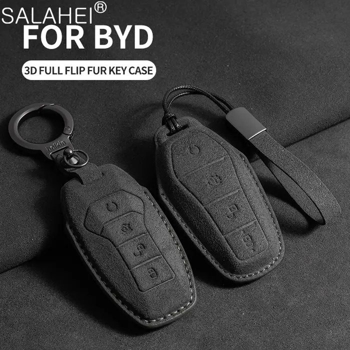Juste de clé de voiture sans clé, accessoire intérieur, porte-clés pour BYD, Song Plus, Atto 3, Han,