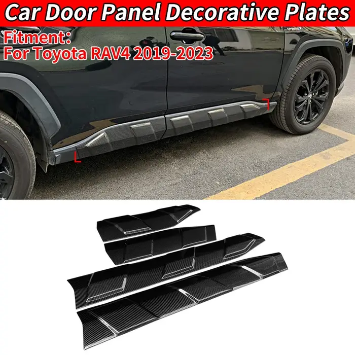 Pour Toyota RAV4 2019 2020 2021 2022 2023 : Kit de modification et de protection des plaques décorat