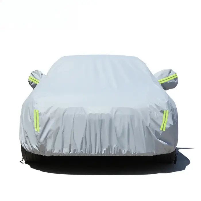 Housse de voiture intégrale, universelle toutes saisons, en coton épais, imperméable et anti-grêle, 