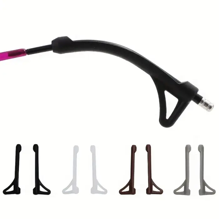 Manchon antidérapant en Silicone pour lunettes, 10 pièces, cadre pour les yeux, glisser des jambes, 