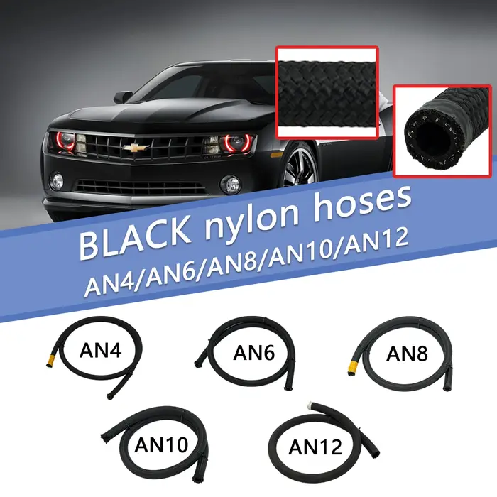 1M/3M/6M AN4 AN6 AN8 AN10 tuyau de carburant huile gaz refroidisseur tuyau ligne tuyau Tube Nylon ac