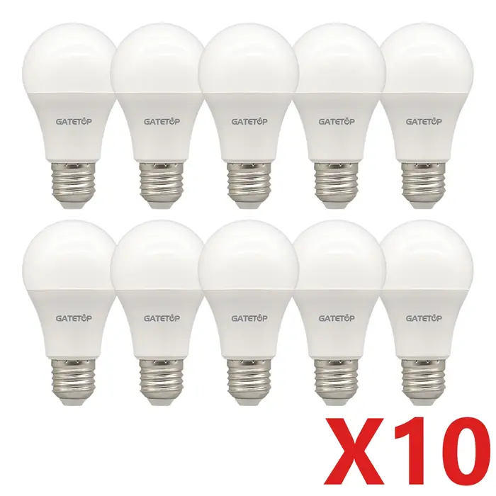 10 pcs/lot LED ampoule E27 AC 110 V 220 V 3 W 8 W 9 W 12 W 15 W 18 W 20 W 24 W LED A60 G45 économie 