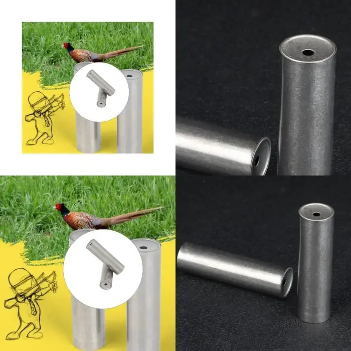 Outil entraînement imitation sons portable acier inoxydable tir oiseaux faisans équipement durable
