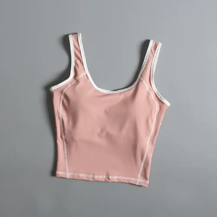 Soutien-gorge de sport pour femme, idéal pour l'été, avec dos élégant, gilet de yoga antichoc, à por