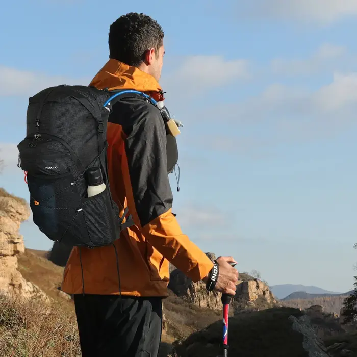 Sac à dos randonnée 30L étanche homme femme - Léger avec housse de pluie pour camping et voyage