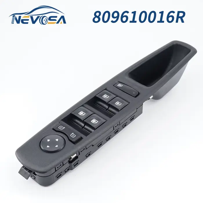 NEVOSA 809610016 Bouton de commutation de vitre électrique de voiture côté conducteur R, pour Renaul