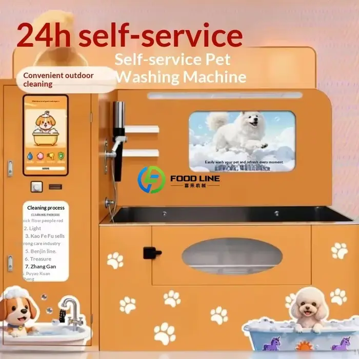 Station de lavage pour chiens en acier inoxydable, tout-en-un, sans surveillance, équipement multifo