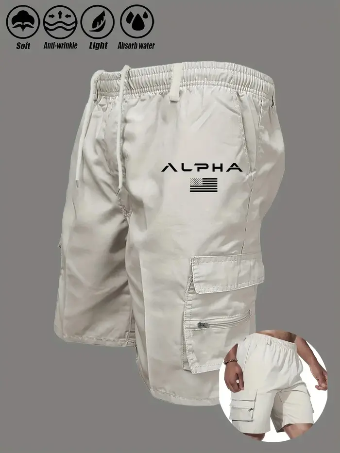 Shorts cargo imprimés drapeau américain