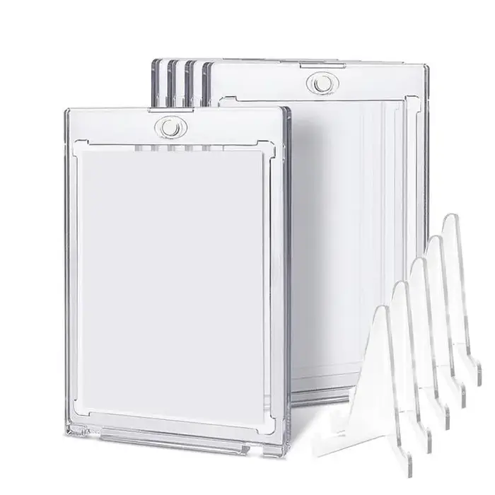 Ensemble de porte-cartes magnétiques 35PT, vitrine adaptée au jeu YuGiOh Pokmon, manches de cartes d