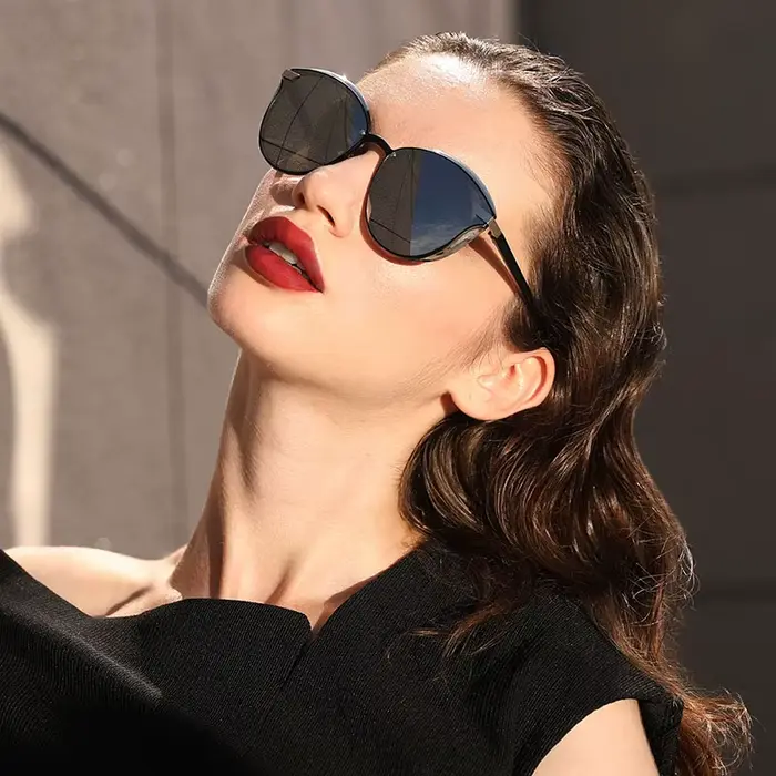 BARCUR lunettes De Soleil polarisées femmes luxe rond verre De Soleil pour femmes dames Femme ombre 