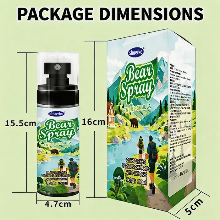 Nouveau 2026 Huile de piment dissuasive non-létale pour chiens et ours 100ml, Spray répulsif pour an