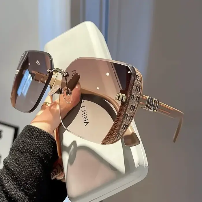 Nouvelles Lunettes de Soleil Carrées Surdimensionnées Tendance pour Femmes 2026 – Marque de Luxe, Pr