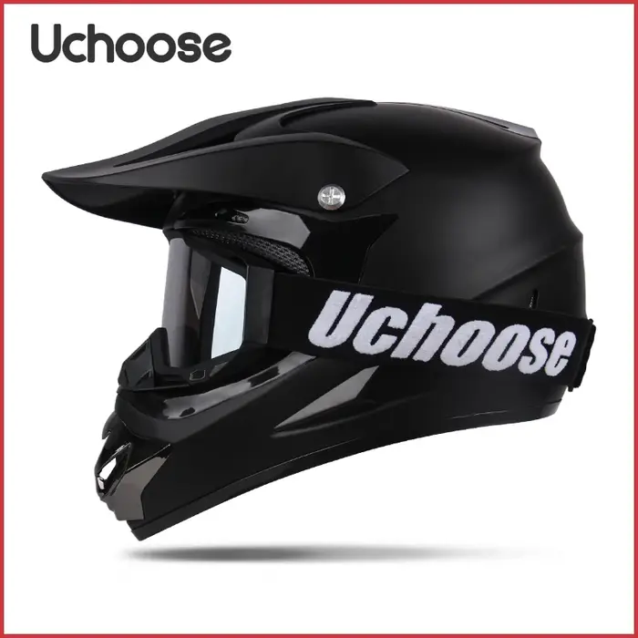 Casque de moto pour hommes et femmes, coupe-vent, robuste, classique, pour vélo tout-terrain, Motocr