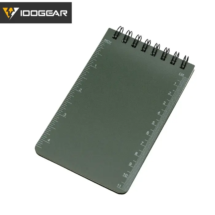 Carnet tactique spirale IDOGEAR 3x5 pouces pour notes chasse outdoor bureau équipement de poche