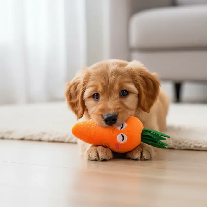 Jouet carotte pour chien