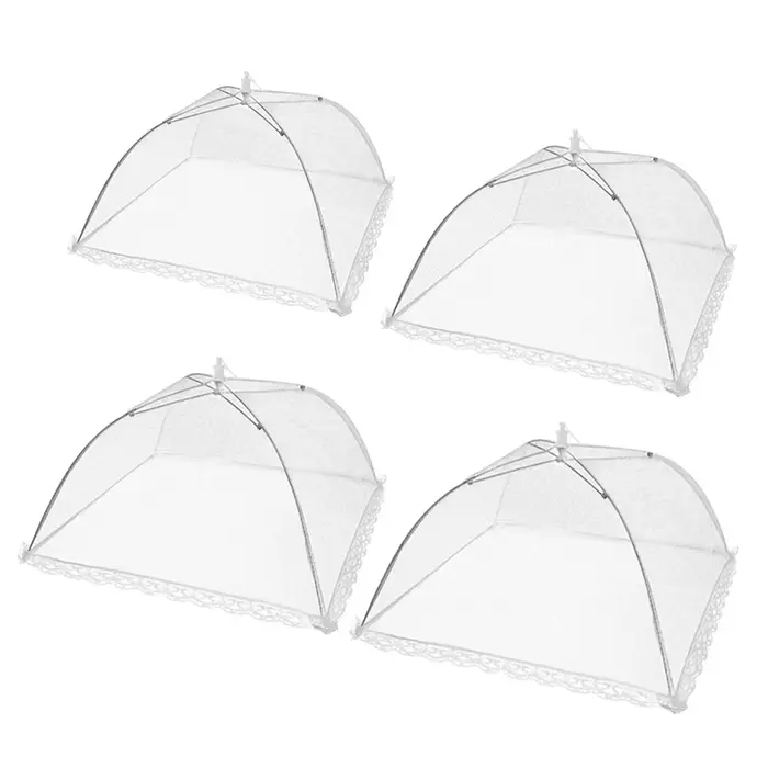 Couvertures alimentaires en maille pliable pour cuisine, Anti-mouche, tente, dôme, filet, parapluie, pique-nique, protection de la vaisselle, accessoires de cuisine