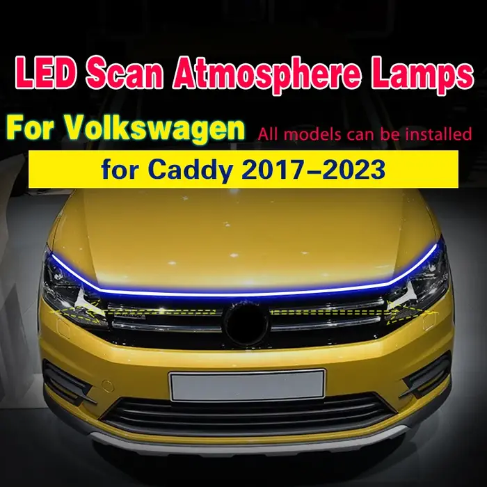 Feu antibrouillard avant de voiture, étanche, Flexible, avec balayage de démarrage, lampe LED univer