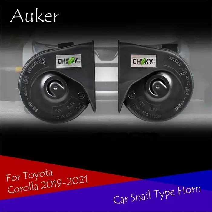Klaxon de type escargot de voiture, accessoires pour Toyota CHR CorTrustWish Verso Camry Auris Vista