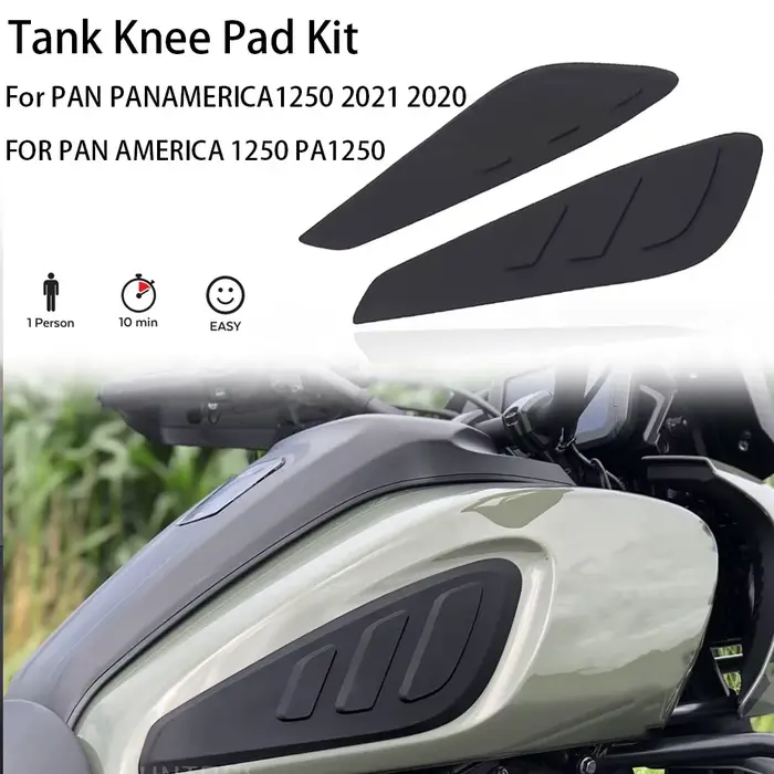 Autocollants latéraux antidérapants pour réservoir de carburant de moto, tampon étanche en caoutchou