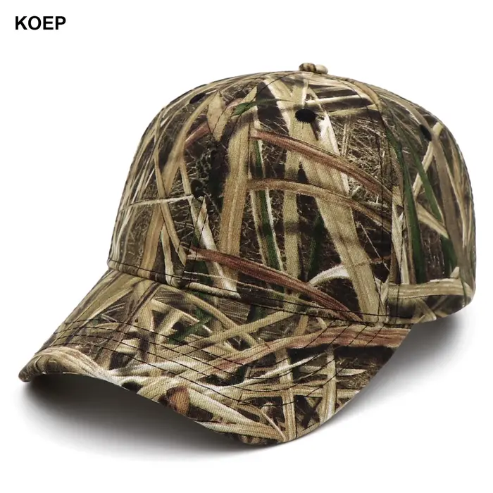 Casquette camouflage roseaux KOEP KBMO8 - Baseball cap chasse pêche outdoor jungle
