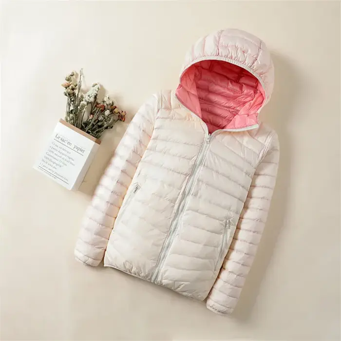 Sanishroly – doudoune réversible pour femme, manteau en duvet de canard blanc Ultra léger, 7XL, auto