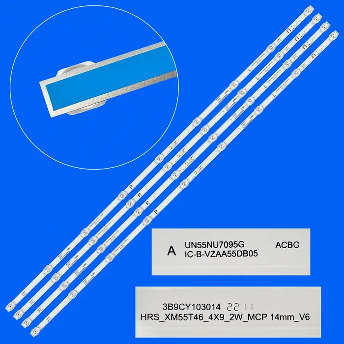 Bandes de rétro-éclairage LED pour UE55TU7002U UN55NU7095G UN55TU7090G L55M5-5A L55M5-5S L55M5-EX HR