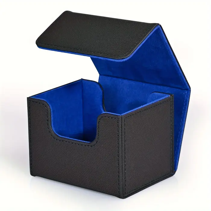 Boîte de rangement en cuir PU pour cartes TCG, étui magnétique pour cartes de bain, convient à 100 c