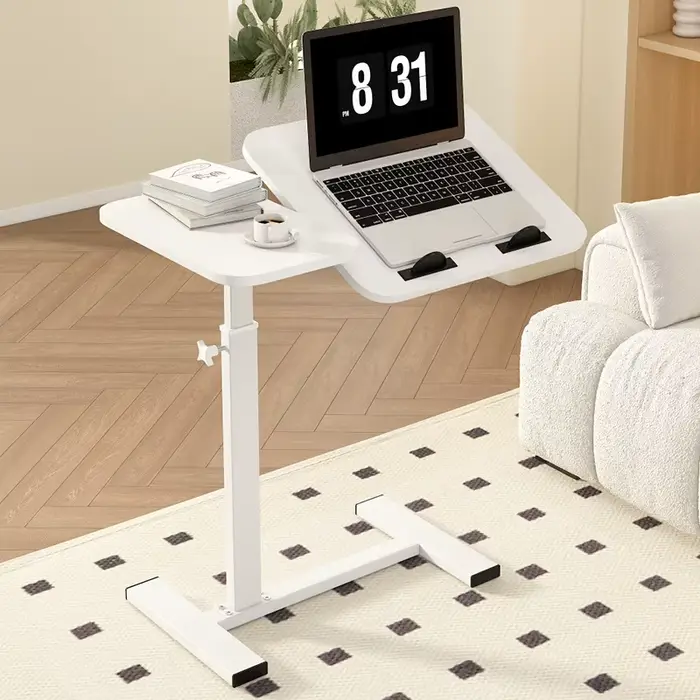 Table d'appoint rotative Simple pour ordinateur Portable, Table d'appoint de canapé réglable en haut