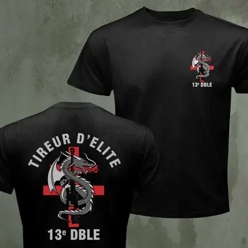FFL légion française Etrangere Tireur D'elite 13e DBLE Sniper armée Logo T-shirt à manches courtes d