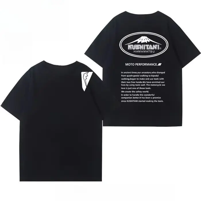 Nouveau T-shirt décontracté de cyclisme 2026 Mont Fuji Kushitani à col rond, basique et simple, pour