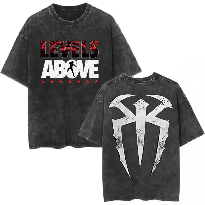 Roman Reigns T-shirt col rond manches courtes coton lavé T-shirt femmes hommes Streetwear vêtements 