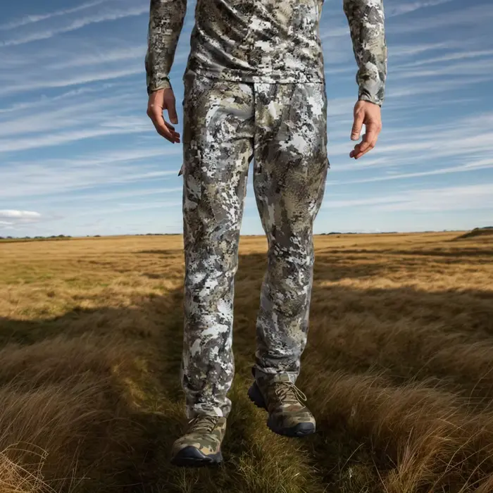 Pantalon traversant camouflage chasse - Élastique 4 côtés séchage rapide pour activités outdoor