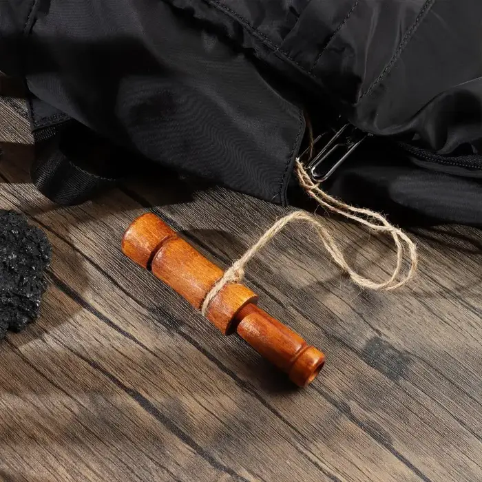 Sifflet chasse faisan canard appel oiseaux - leurre en bois de chêne imitation voix d'oie