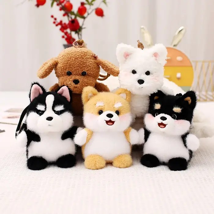 15 cm petit chien en peluche pendentif Mini mignon