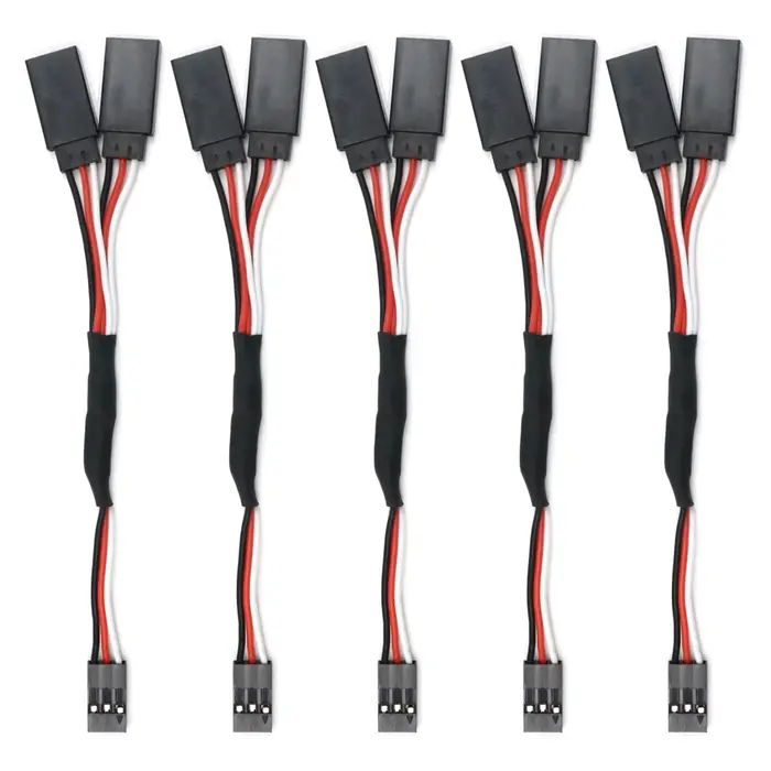 5 pièces 100/150/200/300/500mm RC Servo Y rallonge câble fil de plomb pour RC Servo JR Futaba RC avi