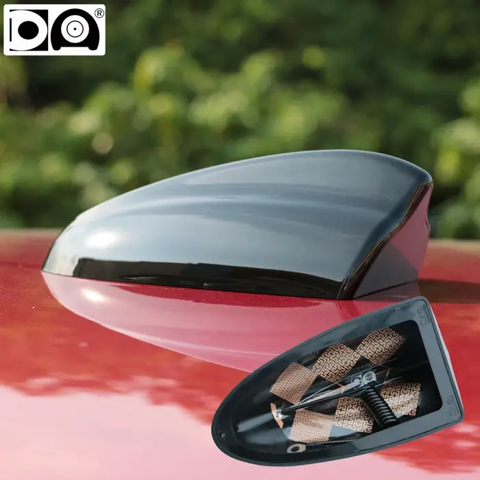 Antenne voiture aileron de requin universel - Signal radio renforcé peinture piano pour Opel Astra K