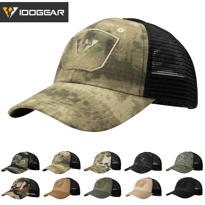 Casquette tactique IDOGEAR unisexe mesh été visière hiking chasse headwear 3621