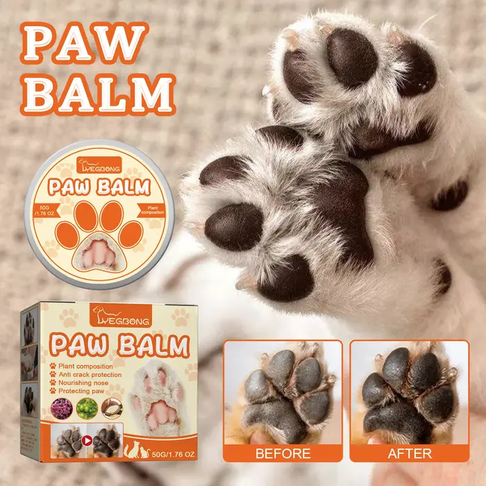 Baume hydratant pour pattes d'animaux, crème pour chiens et chats, prévient les pattes et les nez ge