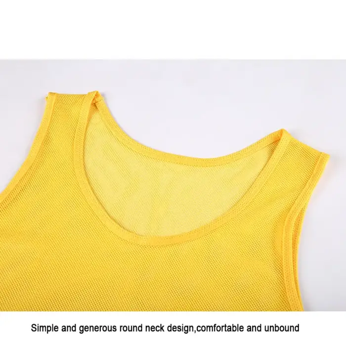 12 pièces enfants adultes Football Pinnies séchage rapide maillots de Football gilet Scrimmage prati