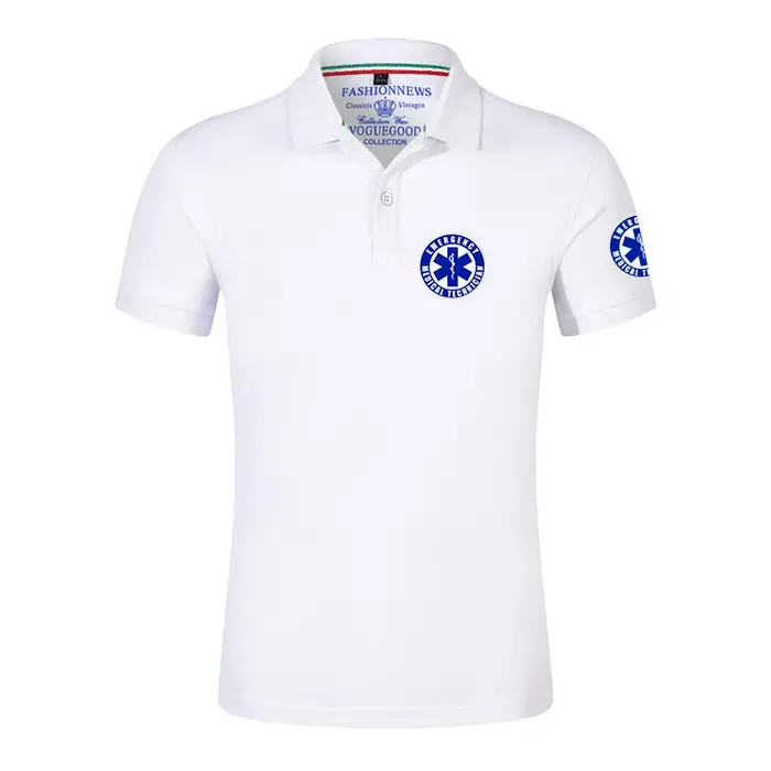 EMT Ambulance d'urgence 2022 hommes nouvel été offre spéciale polos de sport chemises décontracté manches courtes couleur unie extérieur T-Shirt haut