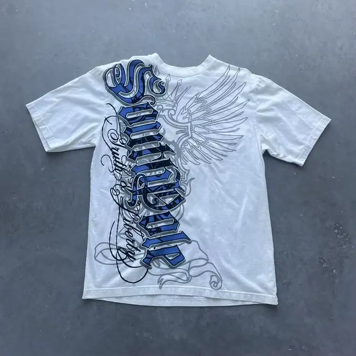 T-shirt Hip Hop Vintage pour Femmes Style Américain Décontracté Occasions Spéciales