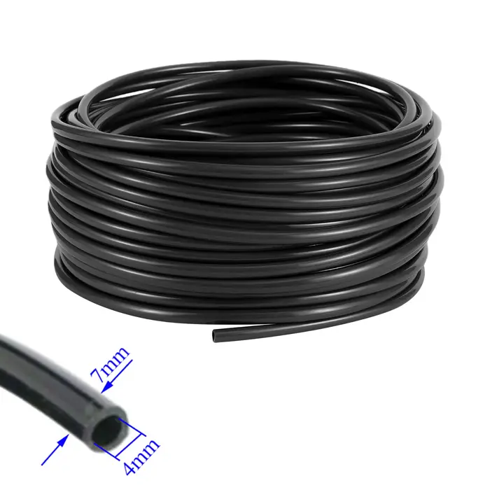 10/20/40M 1/4 "tuyau d'eau de jardin jardinage Micro Irrigation 4/7mm tuyau en PVC pelouse balcon se