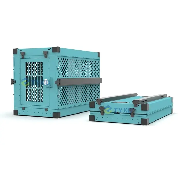 Impact Alu Forte berger allemand XL Grande caisse de voyage pliable en aluminium pour chien Cage pli