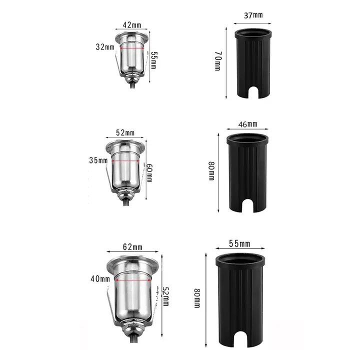 5W 3W 1W Imperméable A MENÉ LA Lumière Souterraine Sol Extérieur Chemin de Jardin Sol Enterré Cour S