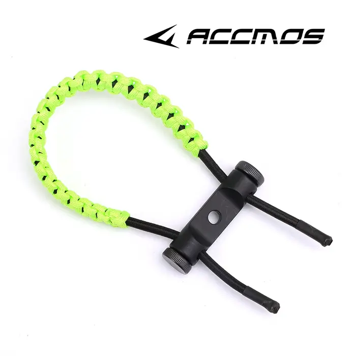 Sangle de poignet pour arc à poulies, accessoire de tir à l'arc, réglable, tressé, parachute, 12 cou