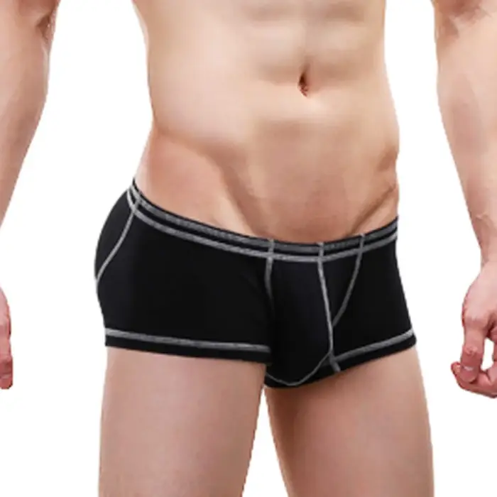 Sac de sous-vêtements de sport pour hommes, absorbant la sueur, respirant, ligne de contraste Sexy, 