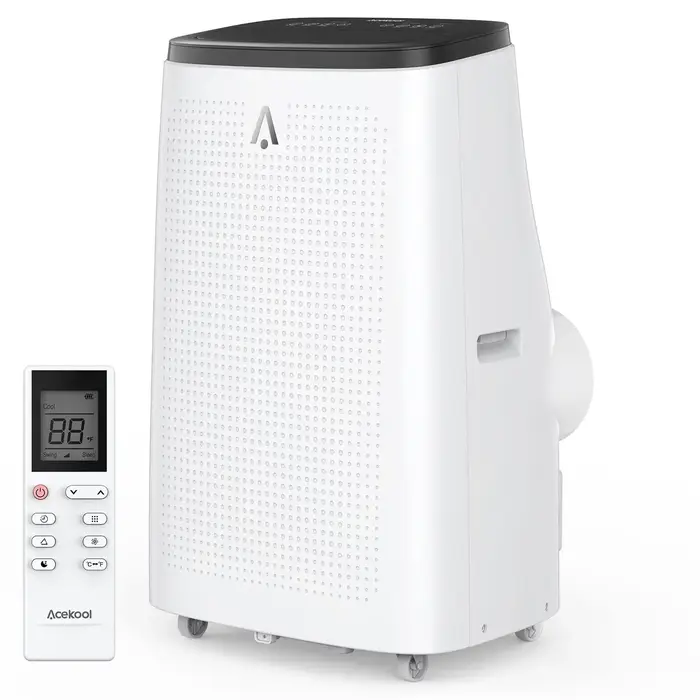 Climatiseur portable avec télécommande, 14 000BTU (RAE prédit), DeAquarelle, Ventilateur avec téléco