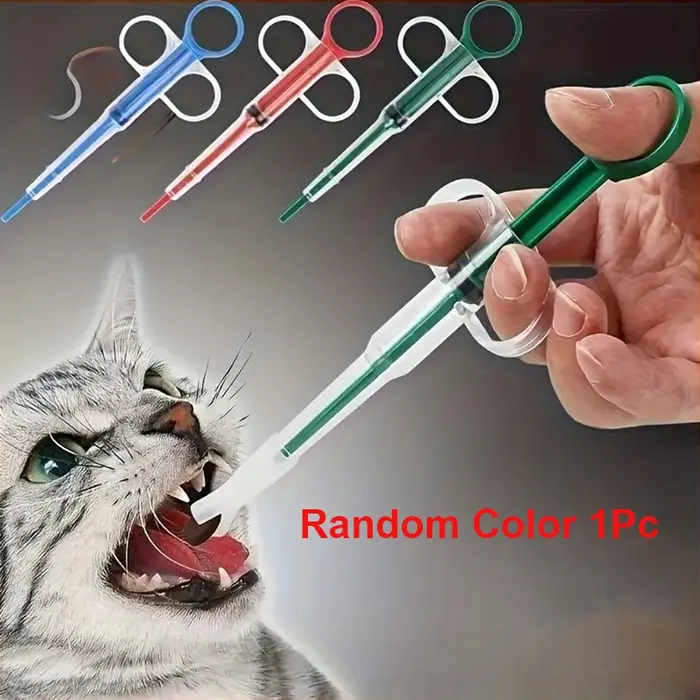 Distributeur de pilules pour animaux de compagnie, adapté aux chats et aux chiens, seringue à médica